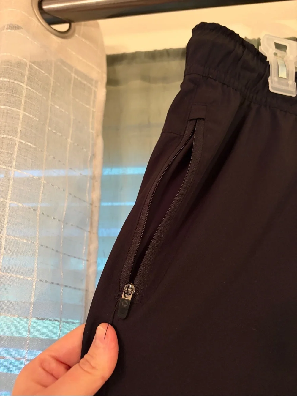 Men's Black Athletic Drawstring Shorts